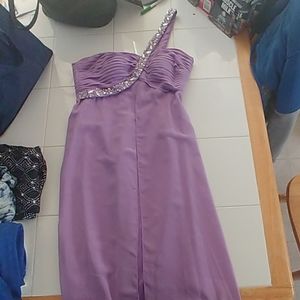 Purple prom dress